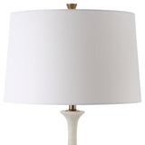 Lighting Colette White Stone Floor Lamp