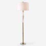 Lighting Colette White Stone Floor Lamp