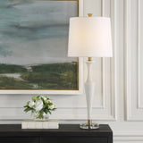 Lighting Colette White Stone Table Lamp