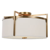 Lighting Colfax Brass 3 Light Semi Flush