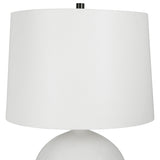 Lighting Collar Gloss White Table Lamp