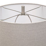 Lighting Comanche White Crackle Table Lamp