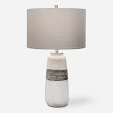 Lighting Comanche White Crackle Table Lamp