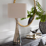 Lighting Contour Metallic Glass Table Lamp
