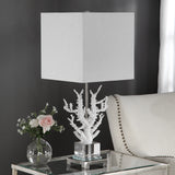 Lighting Corallo White Coral Table Lamp