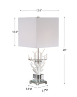 Lighting Corallo White Coral Table Lamp