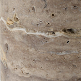 Lighting Cortado Travertine Table Lamp