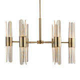 Lighting Cret 12 Light Brass Chandelier