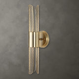 Lighting Cret 2 Light LED Brass Sconce