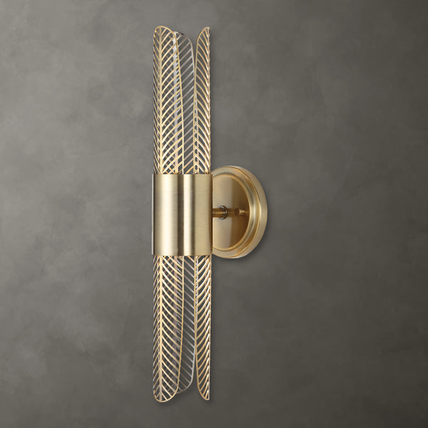 Lighting Cret 2 Light LED Brass Sconce