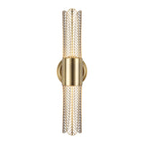 Lighting Cret 2 Light LED Brass Sconce