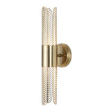 Lighting Cret 2 Light LED Brass Sconce