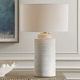 Lighting Crimp Ribbed Table Lamp