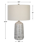 Lighting Cyclone Ivory Table Lamp