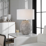 Lighting Cyprien Gray White Table Lamp