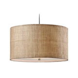 Lighting Dafina 3 Light Burlap Drum Pendant