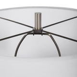 Lighting Dakota White Crackle Table Lamp