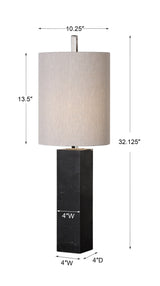 Lighting Delaney Marble Column Accent Lamp