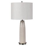 Lighting Delgado Light Gray Table Lamp