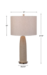 Lighting Delgado Light Gray Table Lamp