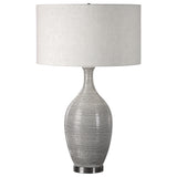 Lighting Dinah Gray Textured Table Lamp