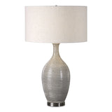 Lighting Dinah Gray Textured Table Lamp