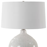 Lighting Dribble White Glaze Table Lamp
