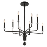 Lighting Ebony Elegance 8 Light Chandelier