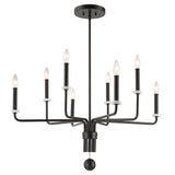 Lighting Ebony Elegance 8 Light Chandelier