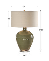 Lighting Elva Emerald Table Lamp