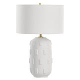Lighting Emerie Textured White Table Lamp