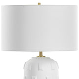 Lighting Emerie Textured White Table Lamp