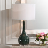 Lighting Essex Green Glass Table Lamp