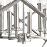 Lighting Euclid 6 Light Nickel Cube Pendant