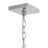 Lighting Euclid 6 Light Nickel Cube Pendant