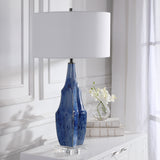 Lighting Everard Blue Table Lamp