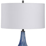 Lighting Everard Blue Table Lamp