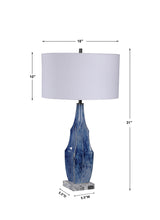 Lighting Everard Blue Table Lamp