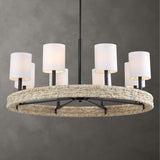 Lighting Faiyam 8 Light Rattan Chandelier