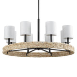 Lighting Faiyam 8 Light Rattan Chandelier