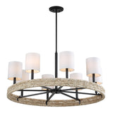 Lighting Faiyam 8 Light Rattan Chandelier