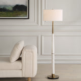 Lighting Faro White Marble Floor Lamp
