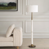 Lighting Faro White Marble Floor Lamp