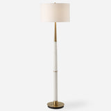 Lighting Faro White Marble Floor Lamp