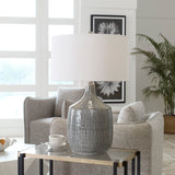 Lighting Felipe Distressed Gray Table Lamp