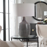 Lighting Felipe Distressed Gray Table Lamp