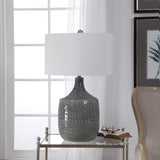 Lighting Felipe Distressed Gray Table Lamp