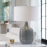 Lighting Felipe Distressed Gray Table Lamp