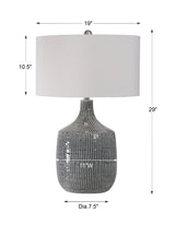 Lighting Felipe Distressed Gray Table Lamp