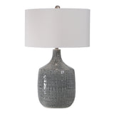 Lighting Felipe Distressed Gray Table Lamp